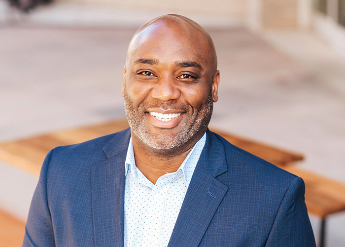 Jermaine Jamison leads a course on fostering inclusion in the workplace