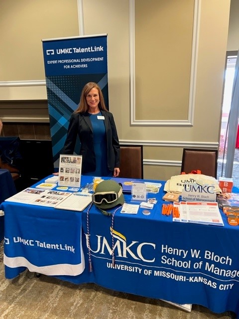 Candice Haines represented UMKC TalentLink at the Fort Leavenworth Career and Education Fair in November 2022.